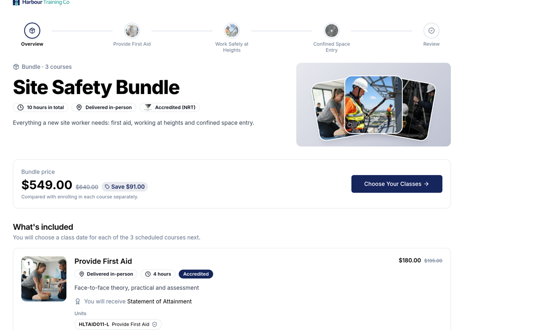 Course bundles